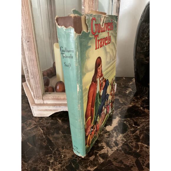 1940 Gulliver’s Travels by Jonathon Swift Whitman Pub Dust Cover - Picture 10 of 12